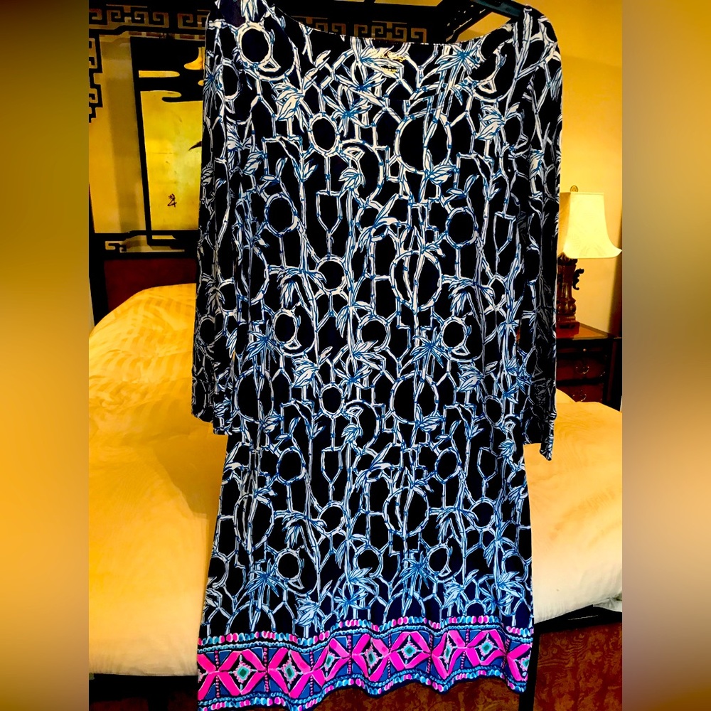Lilly Pulitzer Sz large Pima cotton dress with key hole back